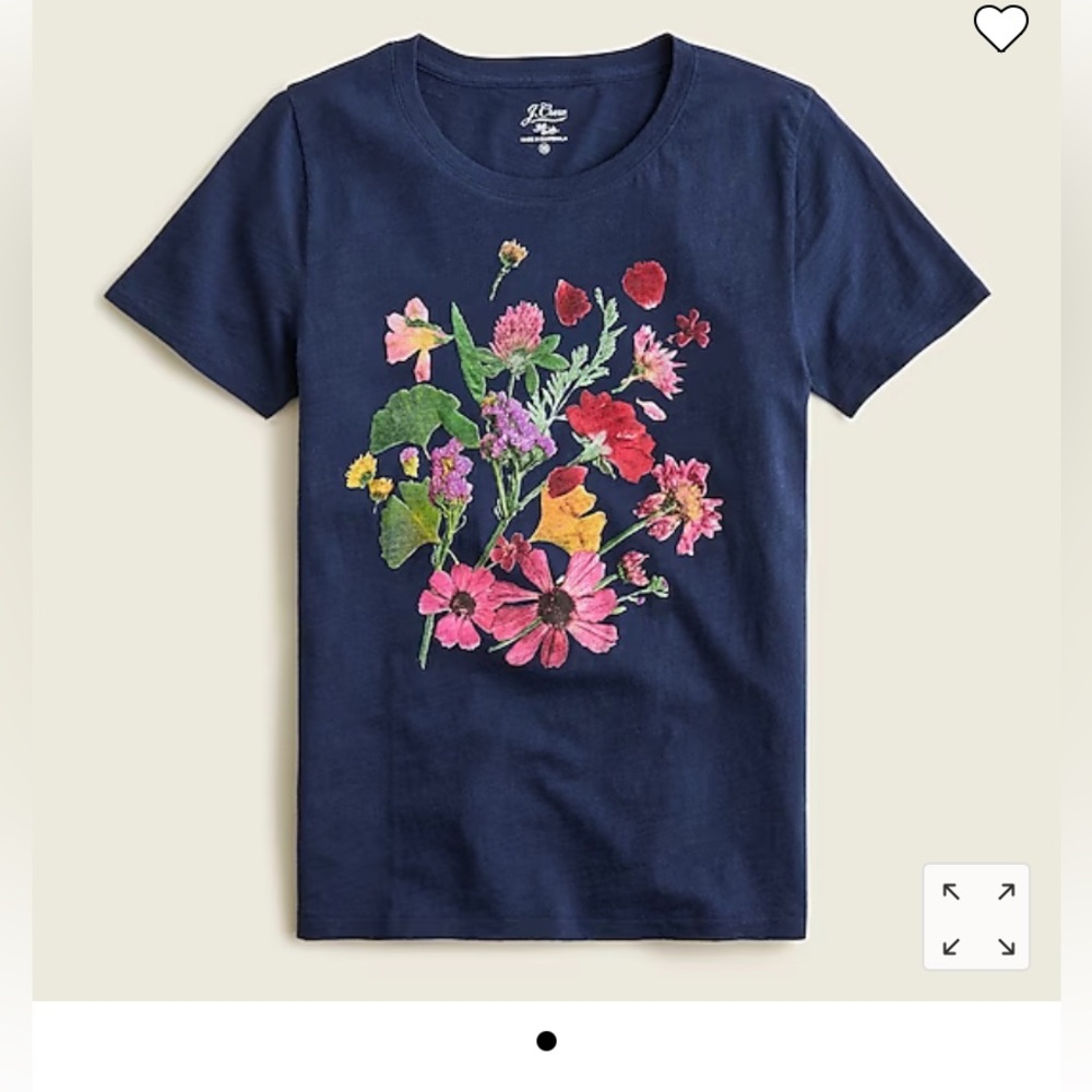 Navy Floral T-Shirt